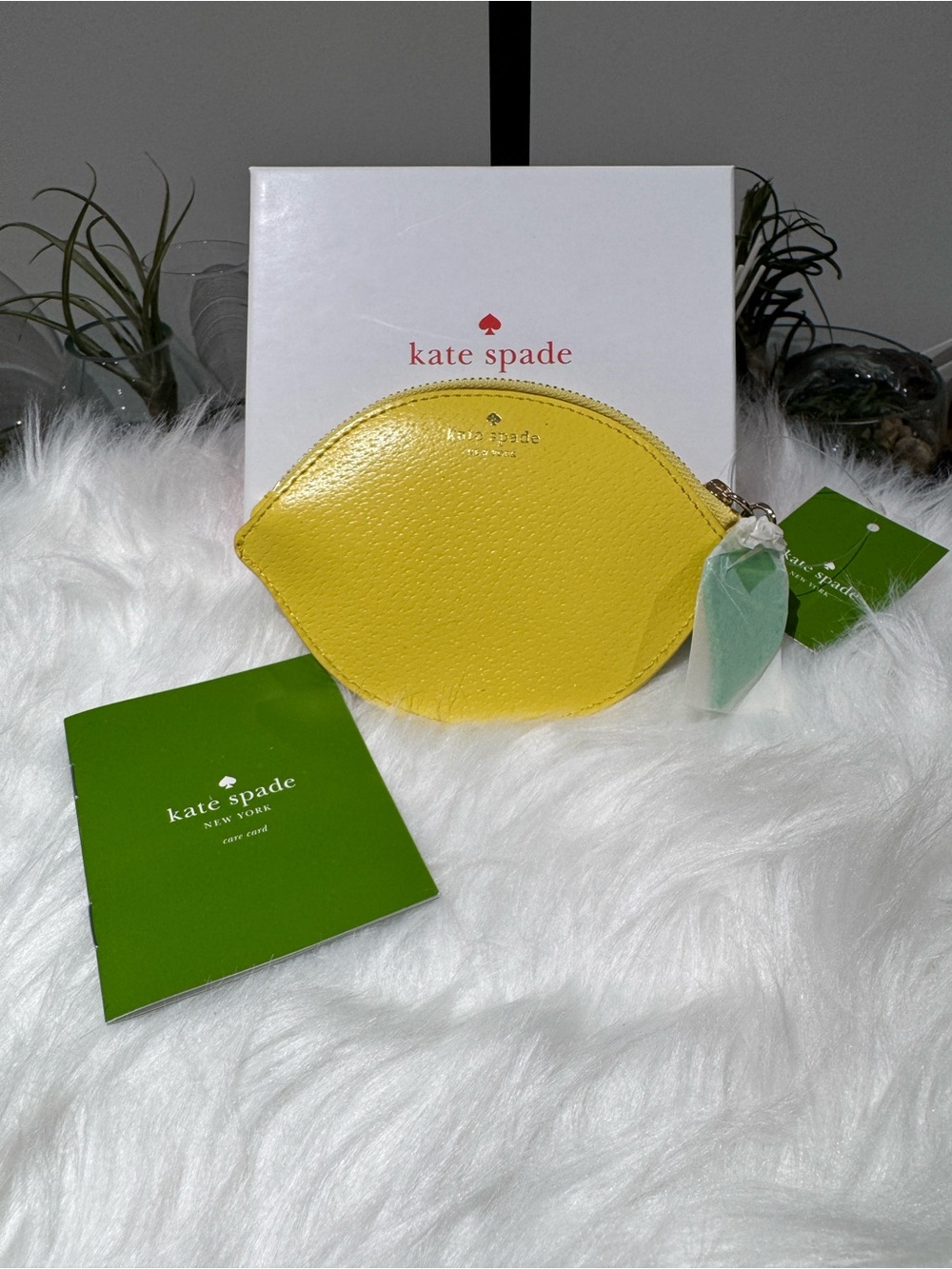 🍋 Kate Spade Lemon Coin Purse NWT Novelty Leather Pouch Collector Piece